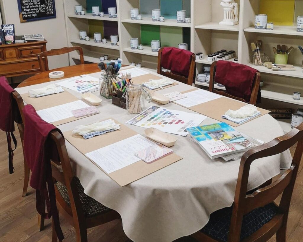 La table de l'atelier plateau